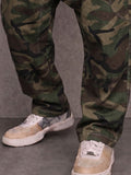 Casual Street Style Camo Print Drop Crotch Pants