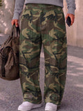 Casual Statement Printed Wide-Leg Pants