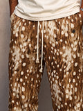 Fashion Printed Street Style Drawstring Pants