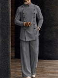 Designer Double Row Button Detail Matching Set
