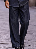 Utility Casual Contrast Stitching Two Piece Set