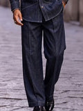 Utility Casual Contrast Stitching Two Piece Set