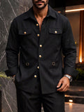 Urban Safari Shirt and Straight Leg Pants Set