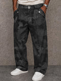 Military Style Camo Wide Leg Pants