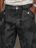 Military Style Camo Wide Leg Pants