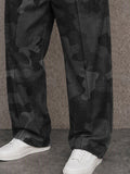 Military Style Camo Wide Leg Pants