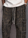 Utility Fashion Printed Drawstring Cargo Pants