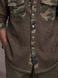 Utility Tactical Camo Patchwork Knit Shirt