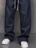 Unique Camo Waist Faux Denim Street Pants
