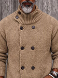 Timeless Double-Breasted Turtleneck Sweater
