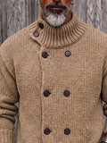 Timeless Double-Breasted Turtleneck Sweater