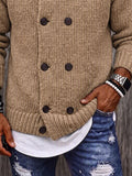 Timeless Double-Breasted Turtleneck Sweater