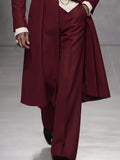 Smart Casual Longline Tweed Coat and Pants Set