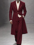 Smart Casual Longline Tweed Coat and Pants Set