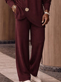 Urban Fashion Button Accent Turtleneck 2-Piece Set