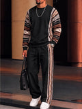 Athleisure Tribal Print Panel Matching Set