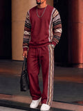 Athleisure Tribal Print Pannel Matching Set