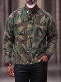 Utility Stand Collar Camouflage Jacket