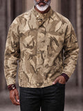 Utility Stand Collar Camouflage Jacket