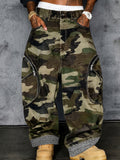 Camo Cargo Baggy Wide Leg Pants