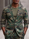 Urban Bold Camouflage Print Blazer Jacket