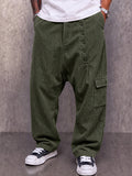 Modern Utility Corduroy Drop Crotch Pants