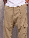 Modern Utility Corduroy Drop Crotch Pants