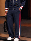 Military Style Gold Button Detail Tracksuit