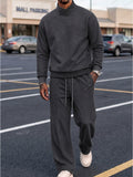 Comfortable Minimalist Stand Collar Matching Set