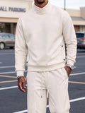 Comfortable Minimalist Stand Collar Matching Set