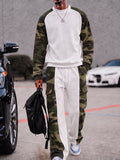 Street Style Camo Panel Waffle Sports Set
