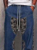 Unique Camo Patchwork Streetwear Pants