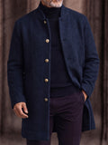 Ultra-soft Fleece Button Front Long Coat