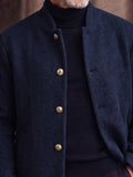 Ultra-soft Fleece Button Front Long Coat