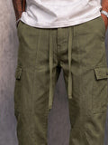 Casual Multi-Pocket Straight Cargo Pants