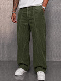 Classic Retro Corduroy Straight Leg Pants