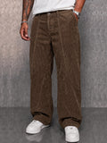 Classic Retro Corduroy Straight Leg Pants