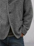Timeless Herringbone Stand Collar Lined Jacket