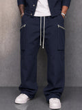 Utility 100% Cotton Jacket and Wide Leg Pants Set