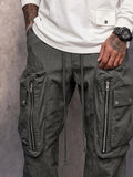 Casual Straight Leg Multi-Pockets Cargo Pants