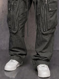 Casual Straight Leg Multi-Pockets Cargo Pants