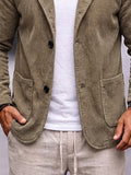 Versatile Hooded Corduroy Jacket
