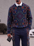 Athleisure Paisley Print Sweatshirt and Cargo Pants Set