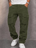 Classic Straight Leg Corduroy Cargo Pants