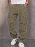 Classic Straight Leg Corduroy Cargo Pants