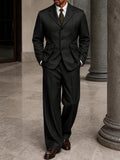 Smart Casual Structured Flap Pockets Suit Set