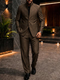 Urban Stand Collar Structured Blazer Pants Set