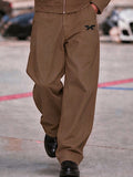 Cotton Zip Bomber Jacket and Straight Leg Pants Set