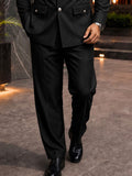Modern Utility Pockets Safari Suit Set