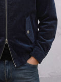Classic Relaxed Fit Two-Way Zip Corduroy Jacket